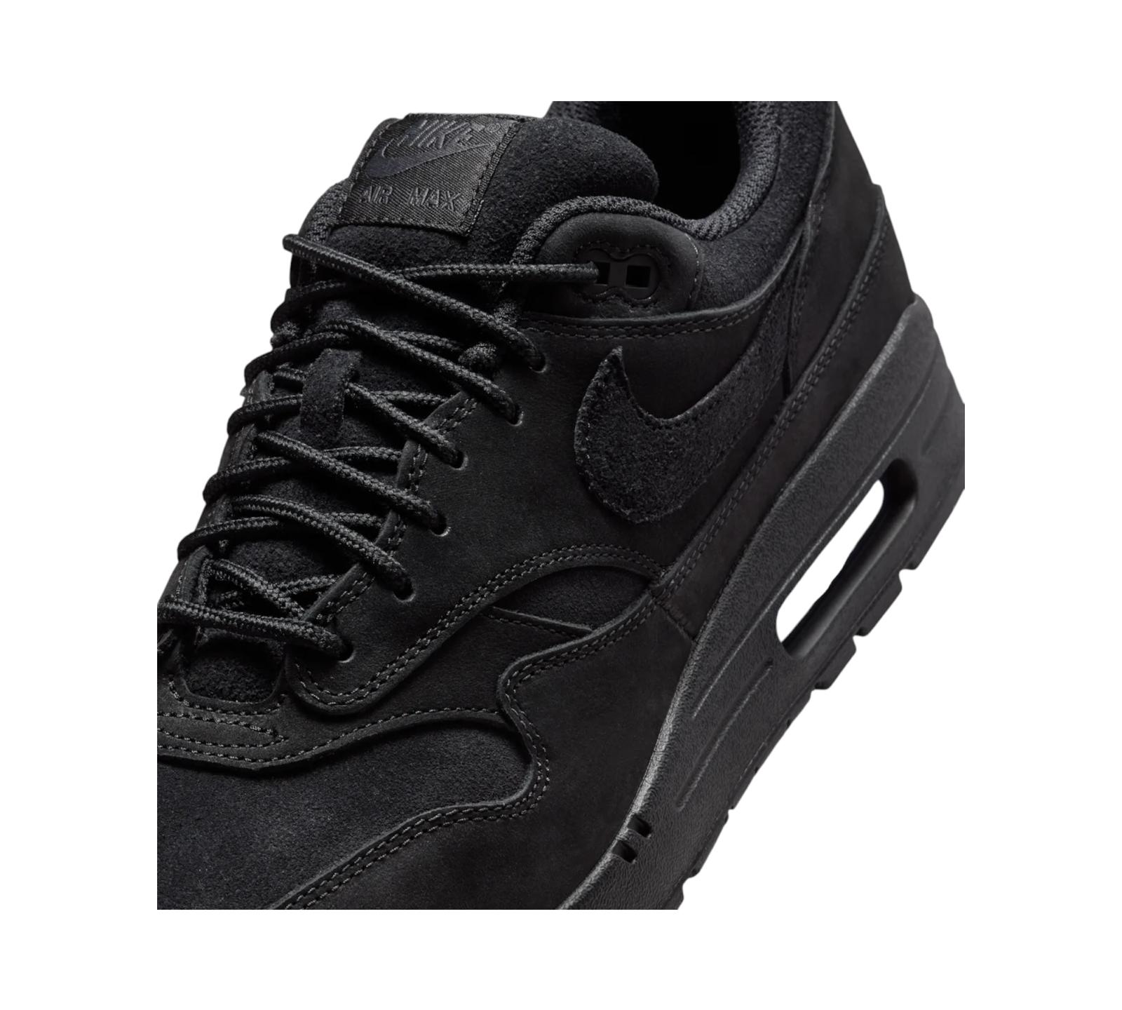 NIKE AIR MAX 1 PREMIUM NUBUCK BLACK CAT