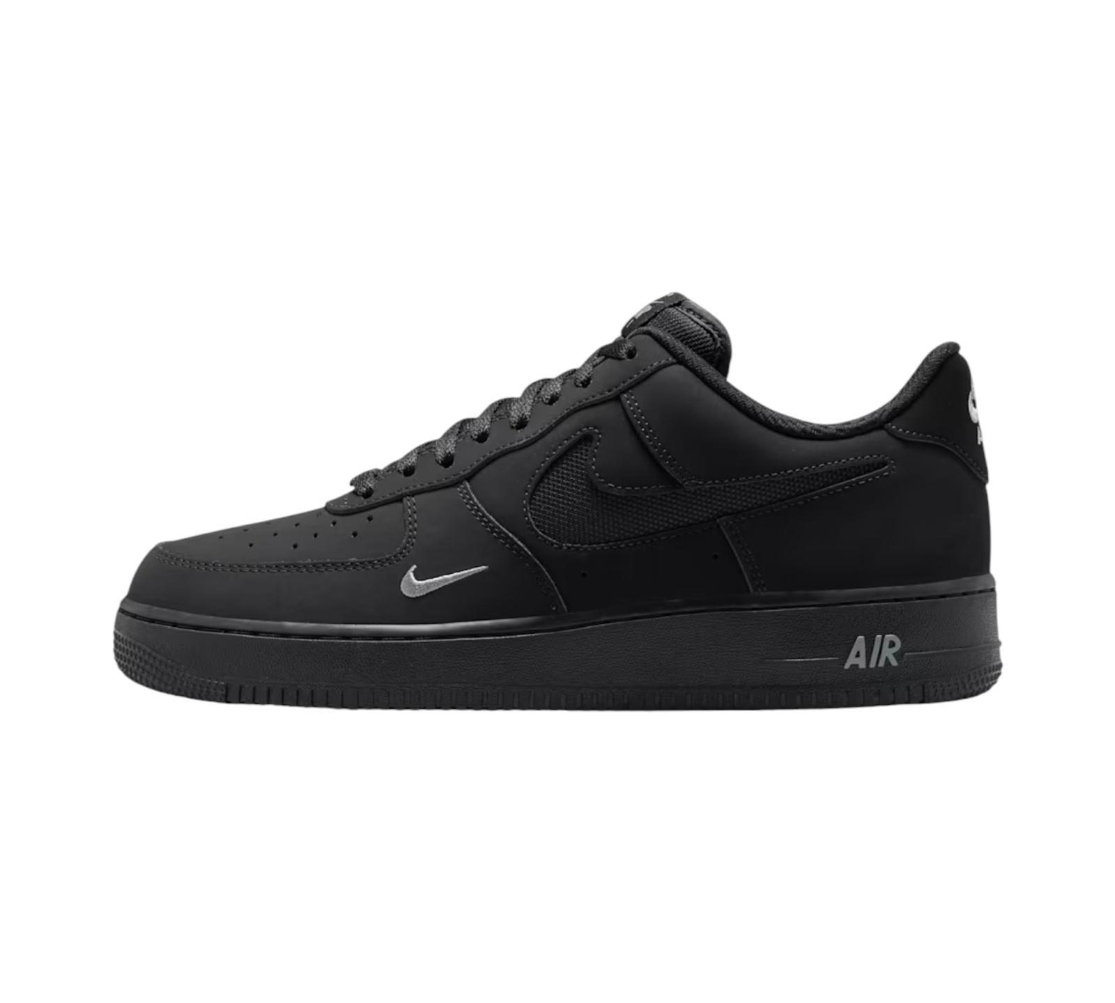 NIKE AIR FORCE 1 LOW BLACK MESH SWOOSH