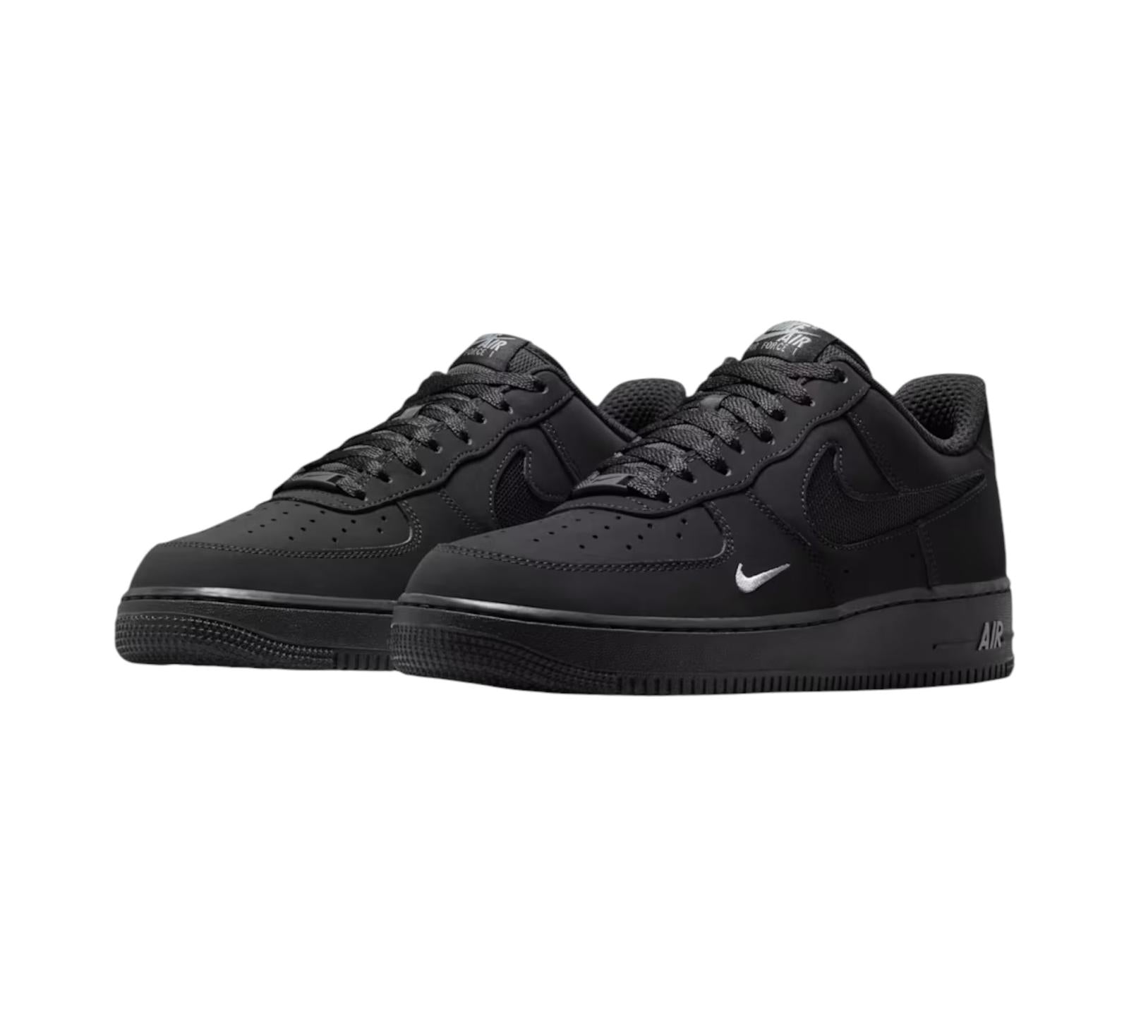 NIKE AIR FORCE 1 LOW BLACK MESH SWOOSH