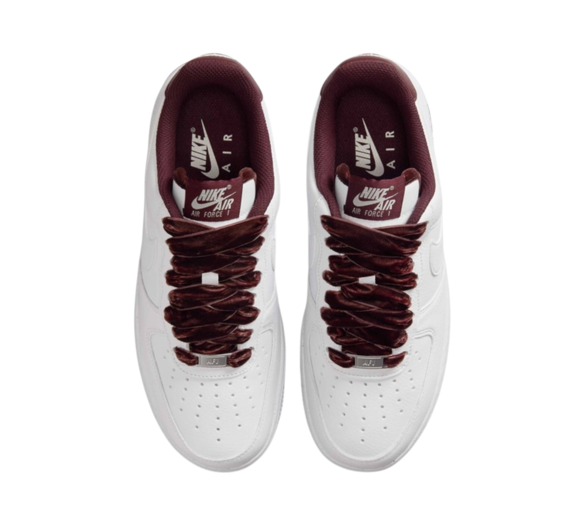 NIKE AIR FORCE 1 LOW '07 VINTAGE WHITE BURGUNDY CRUSH