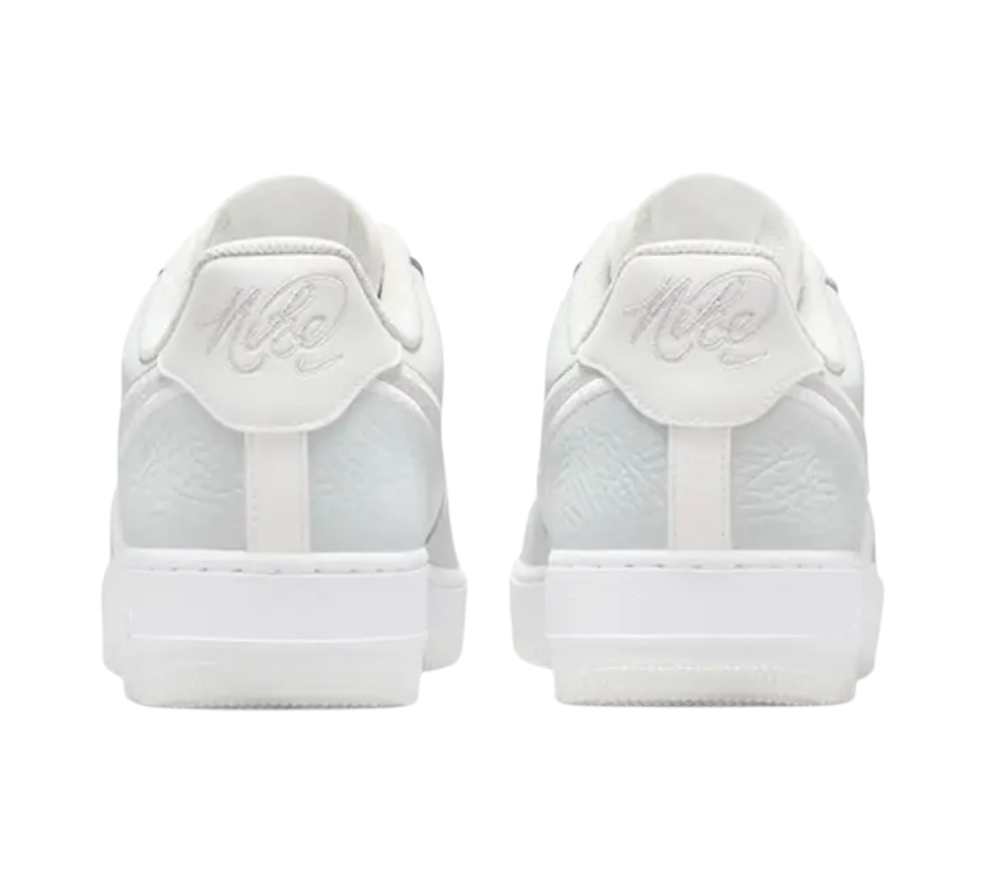 NIKE AIR FORCE 1 LOW '07 WHITE EMBROIDERED GRAYISH