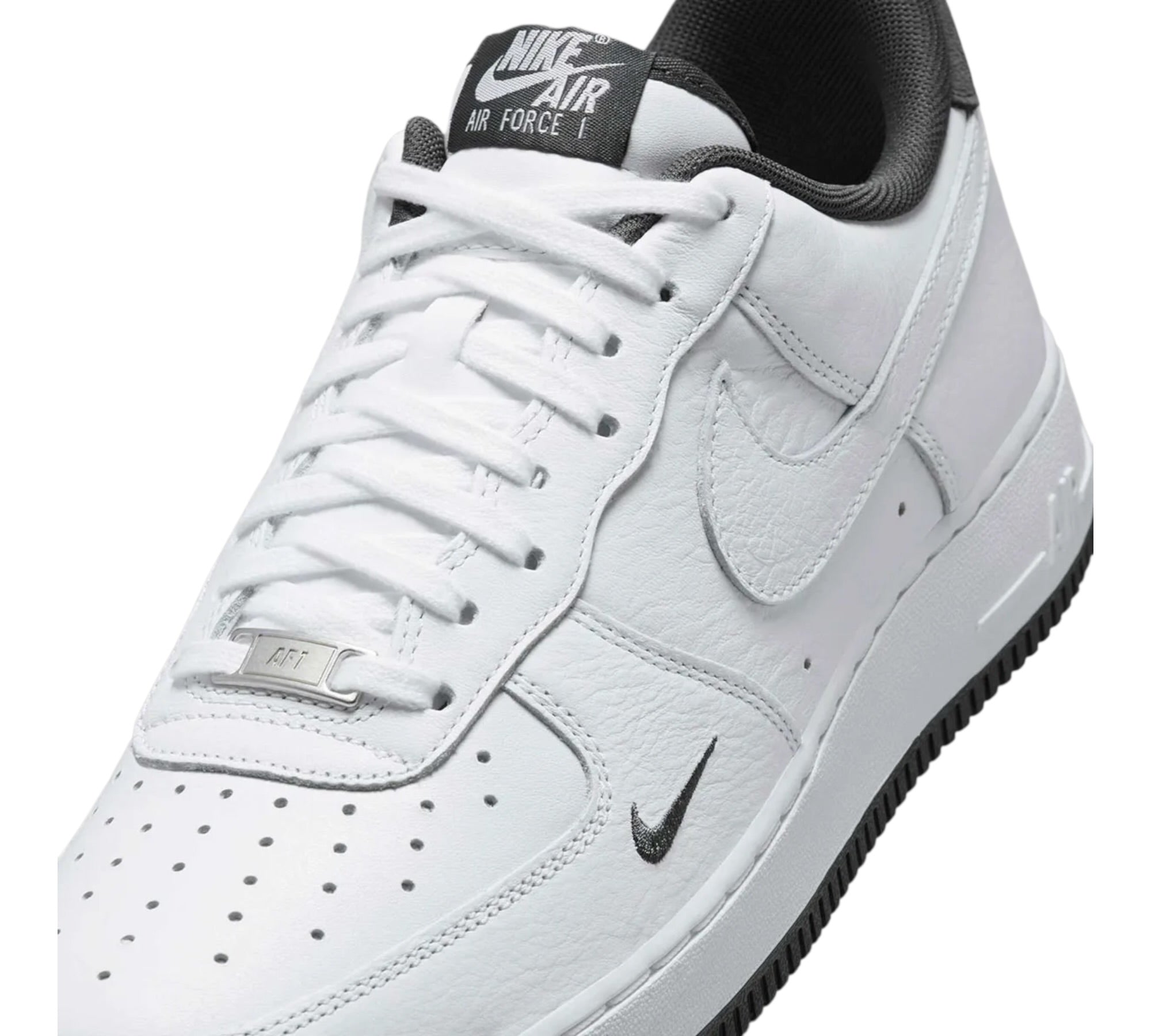 NIKE AIR FORCE 1 LOW '07 WHITE ANTHRACITE MINI SWOOSH