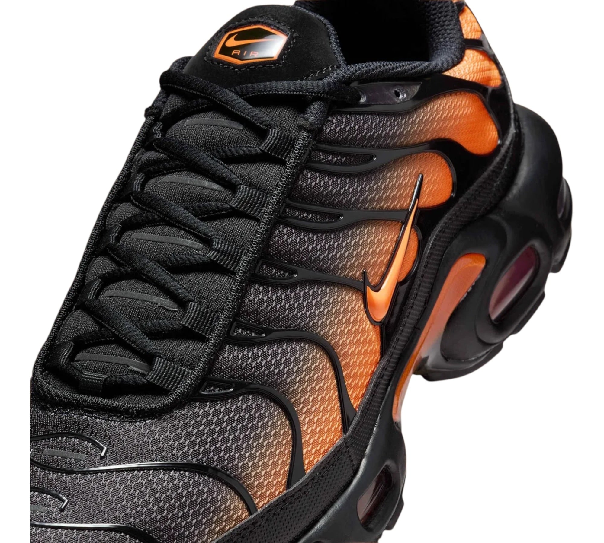 NIKE AIR MAX PLUS BLACK TOTAL ORANGE