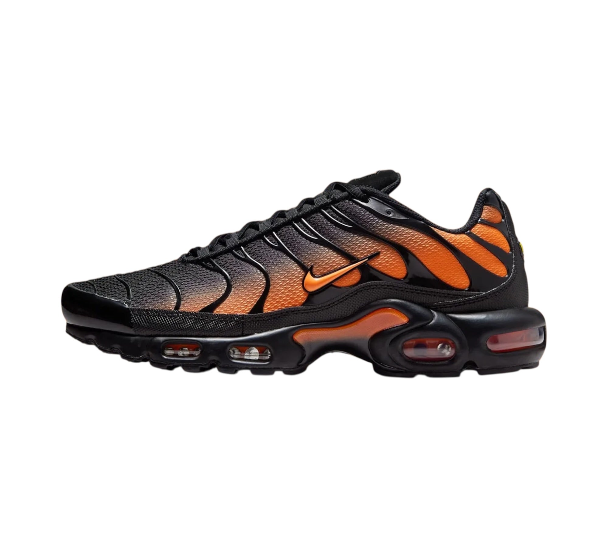 NIKE AIR MAX PLUS BLACK TOTAL ORANGE