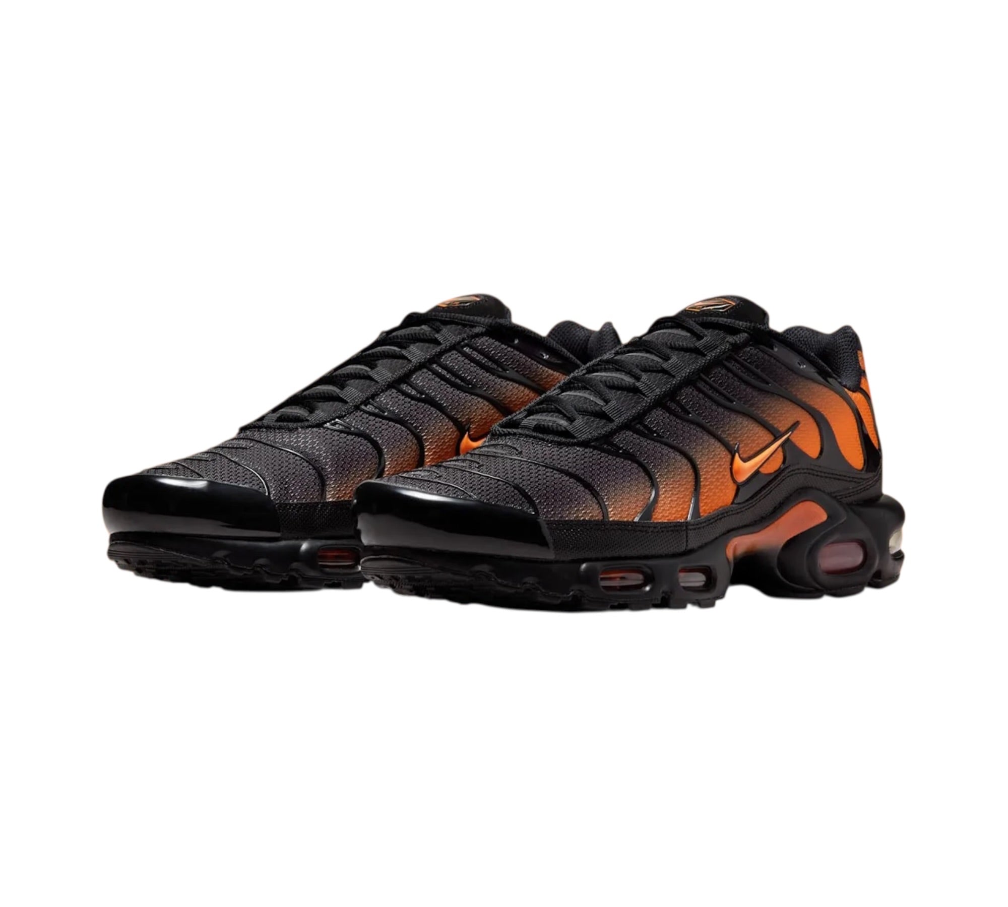 NIKE AIR MAX PLUS BLACK TOTAL ORANGE