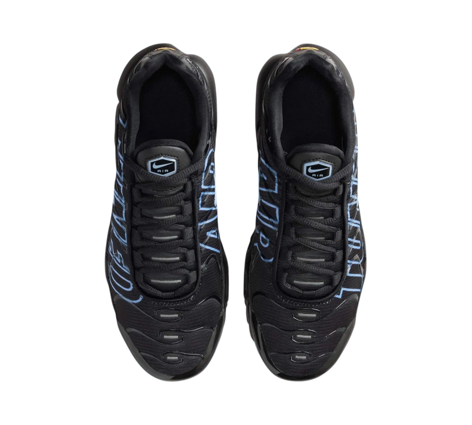 NIKE AIR MAX PLUS GS TUNED BLACK UNIVERSITY BLUE